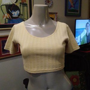 Yellow Small Crop Top by Miss Juli New York   CUTE